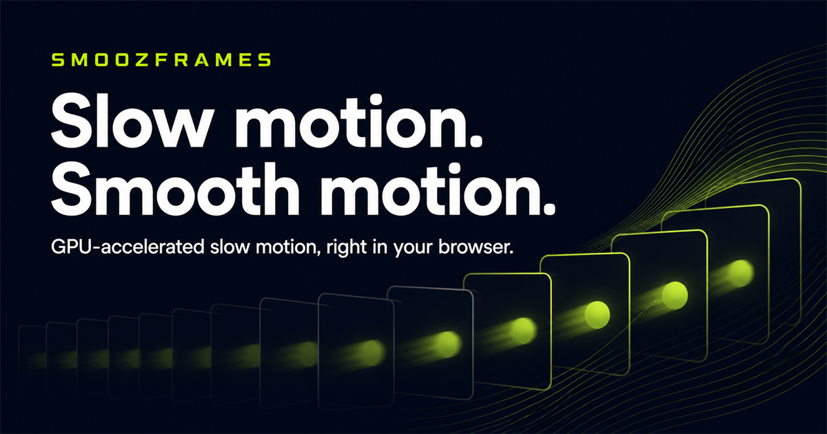 Smoozframes neural slow-motion preview